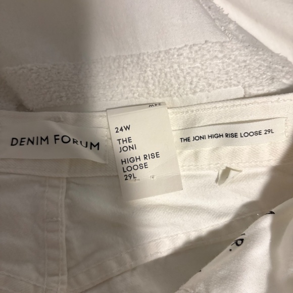 🤍 Denim Forum “The Joni” High Rise Loose Jeans | NWT | Size 24W / 29L 🤍 - Picture 3 of 5